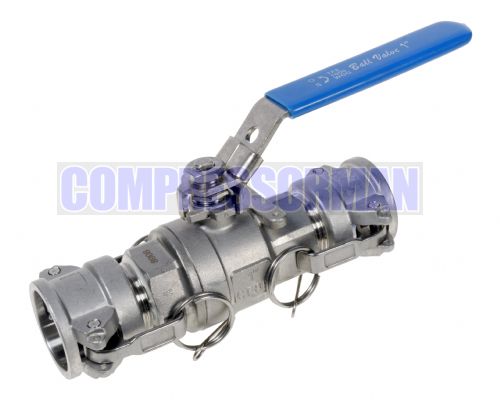 Ball valve/Camlock assembly S/Steel 1/2