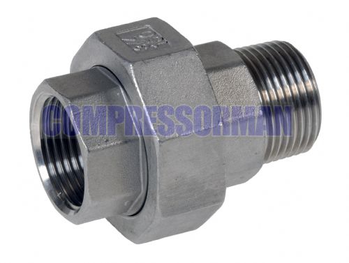 Male/Female Union BSPT/BSPP 316 Stainless Steel