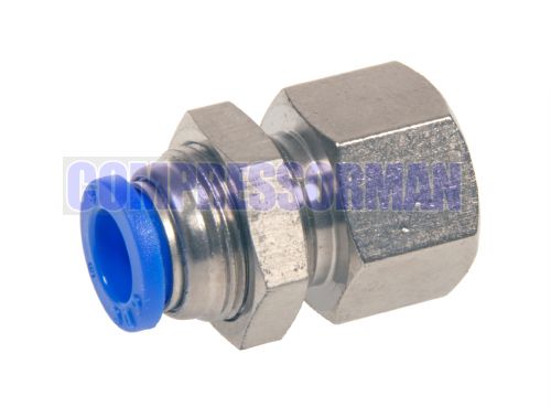 Push In Female Bulkhead Stud BSPT 4 - 12mm od